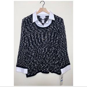 Alfred Dunner / Layered Sweater / NWT